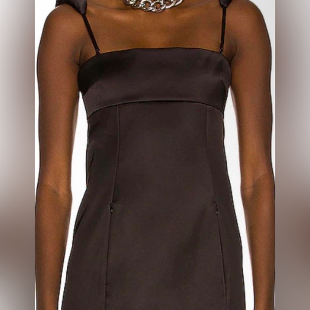 Brand new Alexander Wang satin material mini black  dress